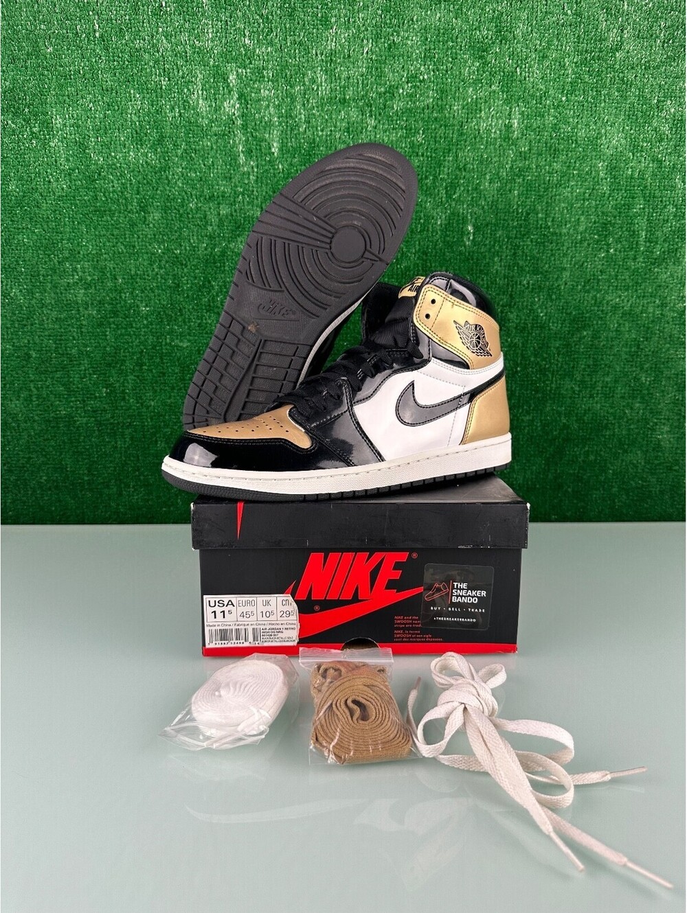 Size 11.5 - Air Jordan 1 Retro OG NRG High Gold Toe (CLEAN!)